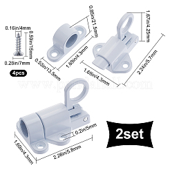 Aluminum & Alloy Lock Catch Clasps&nbsp;AJEW-GF0004-87A