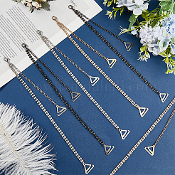 3 Pairs 3 Colors Alloy Rhineetone Link Bra Straps&nbsp;AJEW-CY0001-76