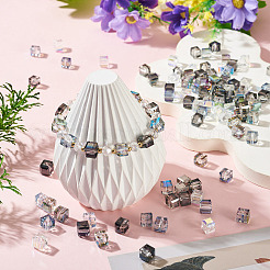 100Pcs 5 Colors Electroplated Glass Beads&nbsp;EGLA-TADJ0001-09