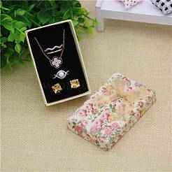 Flower Pattern Cardboard Jewelry Packaging Box&nbsp;X3-CBOX-L007-003C
