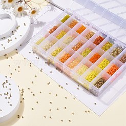 288G 24 Colors Glass Seed Beads&nbsp;SEED-JQ0005-01C-3mm