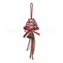 Christmas Tree Cotton String Threads Pendant Decorations&nbsp;HJEW-TA00403-02