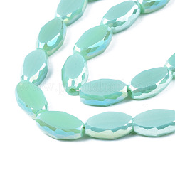 Electroplate Glass Beads Strands&nbsp;EGLA-Q125-009D
