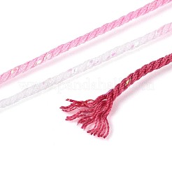 30M Segment Dyed Macrame Cotton Cord&nbsp;OCOR-T018-01H
