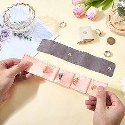 3Pcs 3 Colors PU Leather Jewelry Rolls&nbsp;ABAG-CL0001-43A