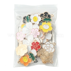 28Pcs 10 Styles Alloy Enamel Pendants&nbsp;ENAM-FS0002-16