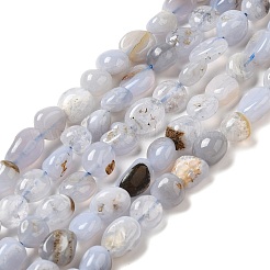 Natural Blue Lace Agate Beads Strands&nbsp;G-L608-A02-01B