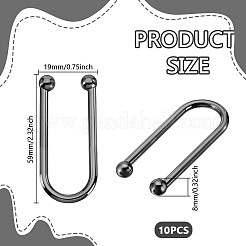 Alloy Bikini Clips&nbsp;FIND-WH0436-99C-B