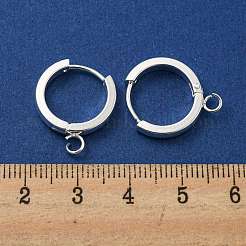 201 Stainless Steel Huggie Hoop Earrings Findings&nbsp;STAS-A167-01N-S