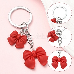 Resin Bowknot Pendant Keychains&nbsp;KEYC-YW00276