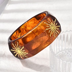 Resin Bangles for Women&nbsp;BJEW-B167-01B
