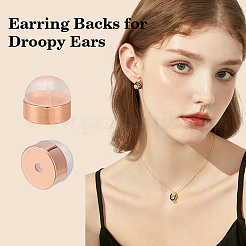 32Pcs Brass Ear Nuts&nbsp;KK-ME0003-62RG