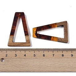 Resin & Wood Pendants&nbsp;WOOD-F015-10G