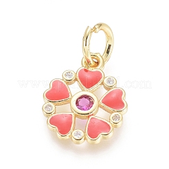 Golden Plated Brass Charms&nbsp;ZIRC-L086-002