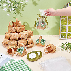 Bamboo Weaving Basket Mini Model&nbsp;AJEW-OC0015-97B