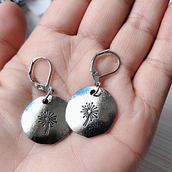 Alloy Leverback Earrings&nbsp;WGDE6E3-01