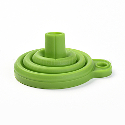 Portable Foldable Silicone Funnel Hopper&nbsp;AJEW-WH0104-40F