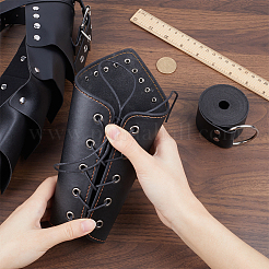 PU Leather with Iron Fencing Sheath&nbsp;AJEW-WH0415-59