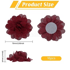 Chiffon Tulle 3D Flower&nbsp;DIY-WH0504-401A