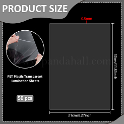 A4 PET Plastic Transparent Lamination Sheets&nbsp;DIY-WH0579-91