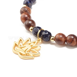 Lotus Charm Bracelet&nbsp;BJEW-JB07134