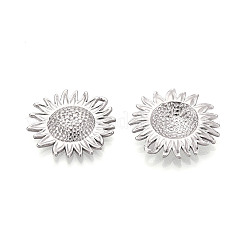 304 Stainless Steel Sunflower Pendants&nbsp;STAS-T069-44S