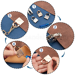 12 Sets 3 Colors Alloy Bag Hanger Buckles&nbsp;FIND-WR0004-60
