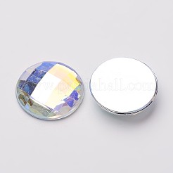 Imitation Taiwan Acrylic Rhinestone Flat Back Cabochons&nbsp;GACR-D002-18mm-17