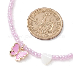 Glass Seed Bead Necklaces&nbsp;NJEW-JN04763