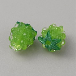Handmade Lampwork Beads&nbsp;LAMP-WH0012-02B