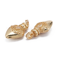 Brass Micro Pave Cubic Zirconia  Pendants&nbsp;ZIRC-C024-04G