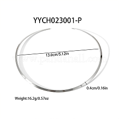 Simple 304 Stainless Steel Flat Cuff Choker Necklaces Fashion Jewelry for Women&nbsp;RC6869-2