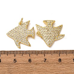 Brass Micro Pave Cubic Zirconia Pendants&nbsp;KK-A271-03H-G