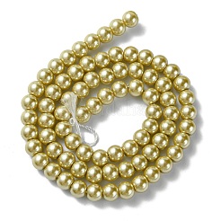 Eco-Friendly Dyed Glass Pearl Beads Strands&nbsp;HY-A008-6mm-RB110