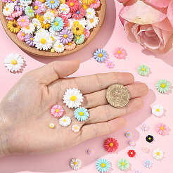 200Pcs 7 Styles Opaque Resin Cabochons&nbsp;RESI-SP0001-31