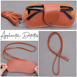 1Pc Imitation Leather Eyeglass Cases&nbsp;AJEW-CN0005-52A