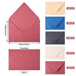 20Pcs 5 Colors Paper Envelopes&nbsp;AJEW-TA0002-22