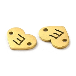 Ion Plating(IP) 304 Stainless Steel Connector Charms&nbsp;STAS-C081-04G-E
