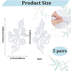 5Pairs Embroidery Thread Clothing Patches&nbsp;PATC-GF0001-97A