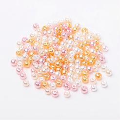 Barely Pink Mix Pearlized Glass Pearl Beads&nbsp;HY-X006-4mm-01