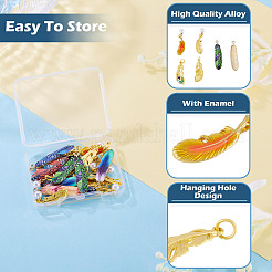 20Pcs 10 Styles Alloy Enamel Pendants&nbsp;FIND-TA0009-90