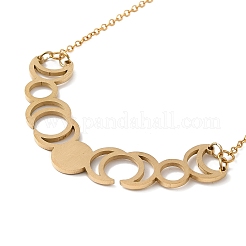 201 Stainless Steel Pendant Necklaces&nbsp;NJEW-K253-08G