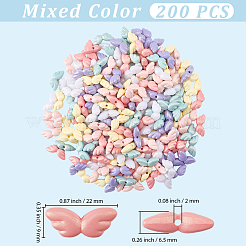 200Pcs UV Plating Opaque Acrylic Beads&nbsp;OACR-PA0001-89