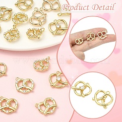 6Pcs 6 Styles Brass Micro Pave Cubic Zirconia Pendants&nbsp;KK-YW0004-50