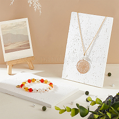 Gesso Jewelry Display Plate&nbsp;DJEW-WH0015-98A