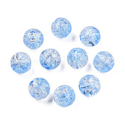 Transparent Crackle Acrylic Beads&nbsp;CACR-N002-01B