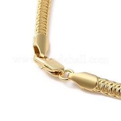 Rack Plating Brass Flat Rope Chain Necklaces&nbsp;NJEW-A009-02G
