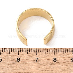 304 Stainless Steel Open Cuff Rings for Women&nbsp;RJEW-K309-31G