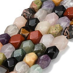 Natural Mixed Gemstone Beads Strands&nbsp;G-C220-B01-9x11mm