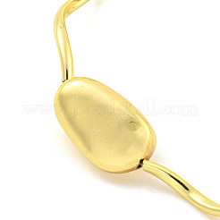 Rack Plating Brass Twisted Link Chain Bracelets&nbsp;BJEW-P322-19G